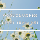 私の今年やりたいことリスト100【2026年・項目別】【例・書き方】