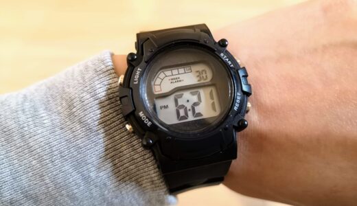 【説明書付】ダイソーの300円デジタル腕時計「ブループラネット」がおすすめ。